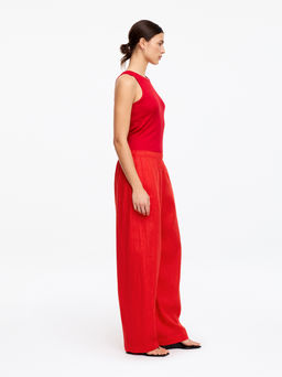 Pantalones de lino barrel - H&m фото 6