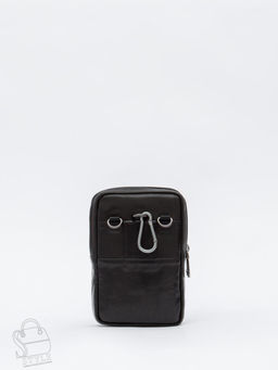 Сумка мужская кожаная 325012Z black Zinimsk