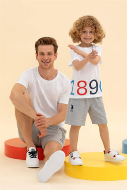 Детская белая футболка с круглым вырезом Неожиданная скидка в корзине - U.s. polo assn фото 2