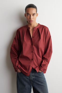CAMISA DE ALGOD?N CON CUELLO MAO - H&m фото 3