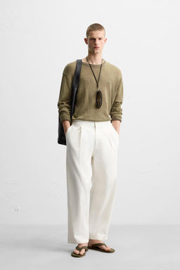 RELAXED FIT SEMI-SHEER SWEATER