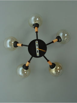 Люстра потолочная BayerLux «Гундер», 5хЕ27, 40 Вт, черный, 57×57×25 см