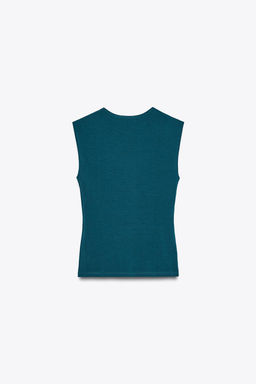 SLEEVELESS KNIT TOP - Zara фото 23