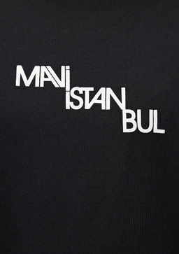 Mavi Istanbul Bask?l? Siyah Tisort  фото 5
