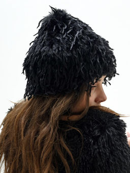 Л26-8 Шляпа Луковка птичка черный