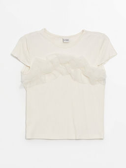 Bisiklet Yaka K?sa Kollu K?z ?ocuk Ti??rt