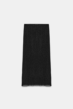 FALDA MIDI PLUMETI / Negro - Zara фото 8