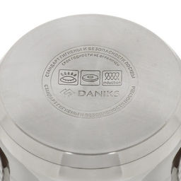 Кастрюля нержавеющая сталь 3л крышка стекло Веллингтон GS-01415-18CA серебр /DANIKS/  фото 12