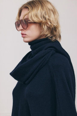 WOOL SCARF SWEATER - Zara фото 2