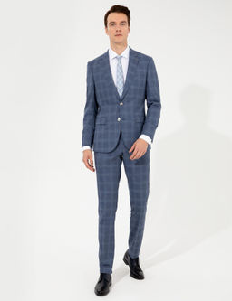 Mavi Slim Fit Tak_m Elbise