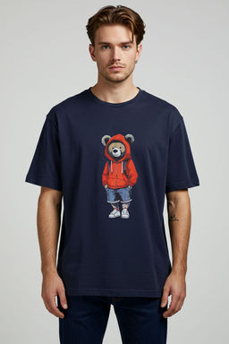 TRENDYOL MAN Ekru Unisex Oversize/Genis Kesim Ay?c?k Bask?l? %100 Pamuklu T-Shirt TMNSS25TS00158 - Trendyolmilla фото 15