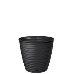 Горшок для цветов Saffron 1,5 л с поддоном (черный) 221610130/02