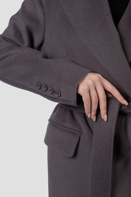 01-12174 Пальто женское демисезонное (пояс) - El podio фото 7