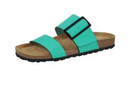 Шлепки, бирюзовые