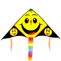 Воздушный змей "Смайлик" 157х78см, нейлон (Китай)