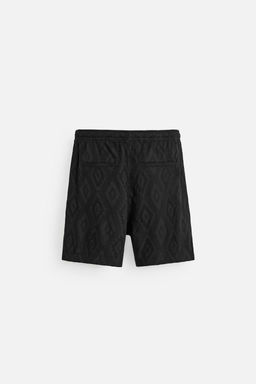 GEOMETRIC PRINT JACQUARD BERMUDA SHORTS - Zara фото 18