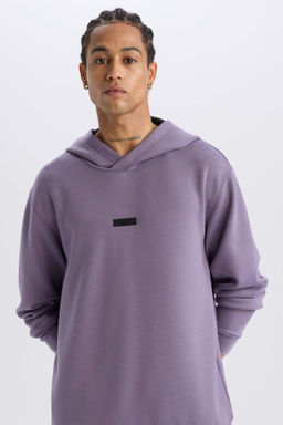 DeFactoFit Standart Fit Kapusonlu Skuba Dalg?c Kumas Sporcu Sweatshirt  фото 4