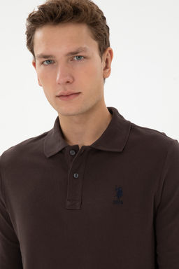 Erkek Koyu Kahverengi Basic Sweatshirt - U.s. polo assn фото 16