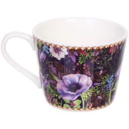 Кофейный набор 4 предмета "Цветочный сад" (2 кружи 120мл+2 блюдца)