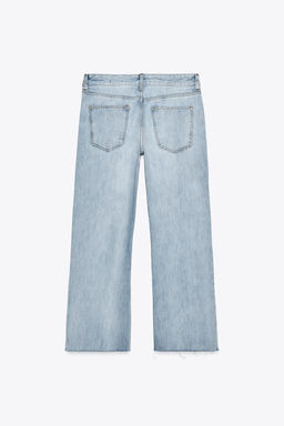 ZW COLLECTION LOW-RISE CROPPED FLARE JEANS - Zara фото 8