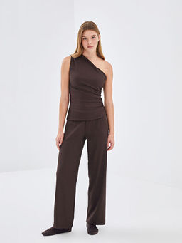 Beli Lastikli Dokulu Kad?n Pantolon