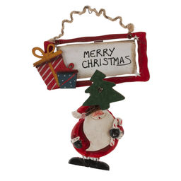 Изделие декоративное подвесное "Дед Мороз", L12 W1 H22 см, 4в.