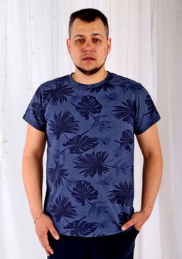 Футболка Генри  синяя