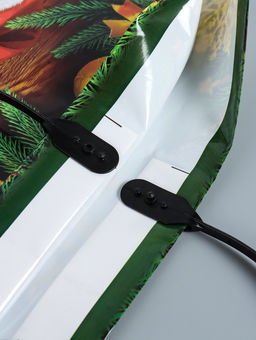 Цена за 10 шт. Пакет подарочный «Новогодняя затея», полиэтиленовый с пластиковой ручкой, 38×35 см