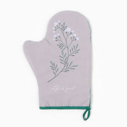 Варежка-прихватка Доляна Live is good 20х28 см, 35% хл, 65% пэ, ватин 250 г/м2  фото 2