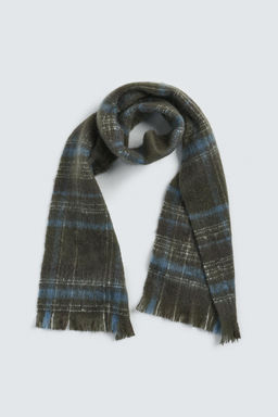 BRUSHED CHECK SCARF - Zara фото 2