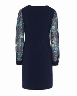 Полуприталенное платье с цветочным принтом - Incity фото 3