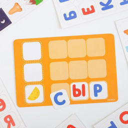 Настольная игра «Учимся читать по буквам», 3+