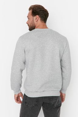 TRENDYOL MAN Siyah %100 Pamuk Regular/Normal Kesim Nak?sl? Ici Polarl?/S?cak Tutan Sweatshirt TMNAW23SW00481 - Trendyolmilla фото 8