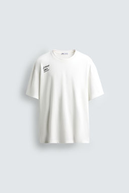 EMBROIDERED SLOGAN T-SHIRT - Zara фото 7