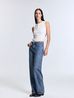 Baggy Fit Kad?n Jean Pantolon