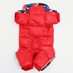 Комбинезон принтованный с замком на спине, размер 14 (ДС 32 см,ОГ 42 см, ОШ 31 см), красный - Simaland фото 8