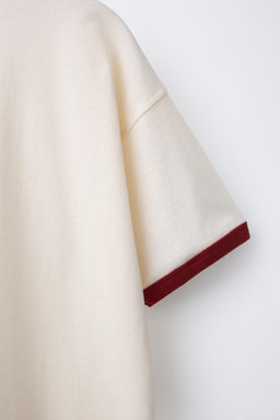 CONTRAST EMBROIDERY T-SHIRT - Zara фото 4