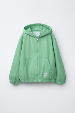 CAZADORA CAPUCHA ETIQUETA / Verde - Zara фото 4