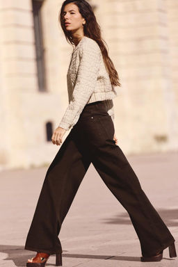 Z1975 WIDE-LEG HIGH-WAIST LONG LENGTH JEANS - Zara фото 4