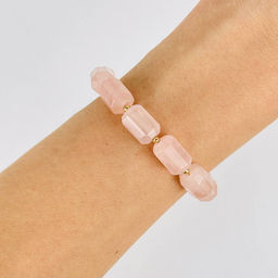 Браслет из мадагаскарского Розового кварца