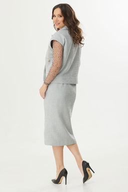 Костюм Magia mody 2392 серый+леопард