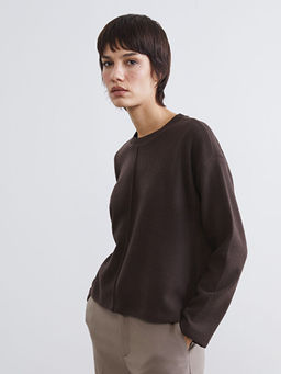 Bisiklet Yaka Triko Kad?n Kazak