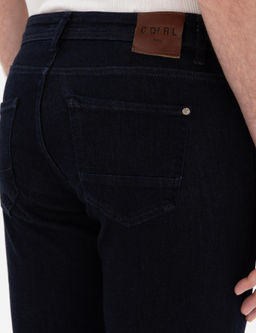 Темно -синий синий стройный джинсы брюки - Cacharel фото 6