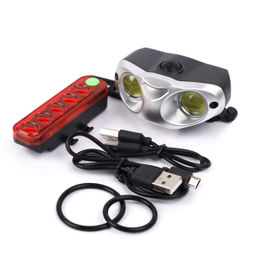 Набор фонарей передний и задний COMIRON NOTABLE корпус: ABS; аккум Lithium перед-1200 mAh, зад-250 mAh; USB. /уп 60/ - Галеонтрейд фото 3