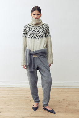 Jacquard-knit polo-neck jumper - H&m фото 2