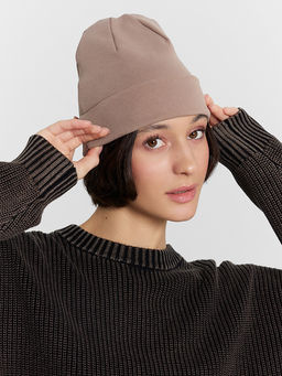 Шапка бини бежевая - Mark formelle фото 2