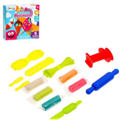 УЦЕНКА (нет пластилина) Игровой набор для лепки Весёлое мороженое, аксессуары