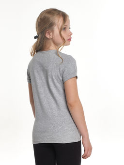 Футболка для девочки UD 0611 серый - Mini maxi фото 2