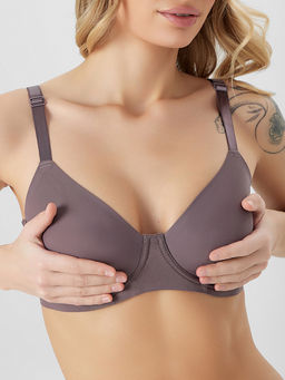 Бюстгальтер макси женский коричневый