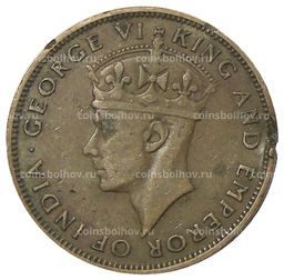 Монета 1 цент 1947 года Британский Гондурас